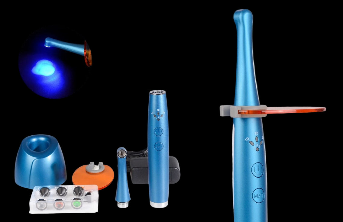 . Lámpara de fotocurado Wireless LED 1 Segundo con 7 Lentes 2500mW/cm2