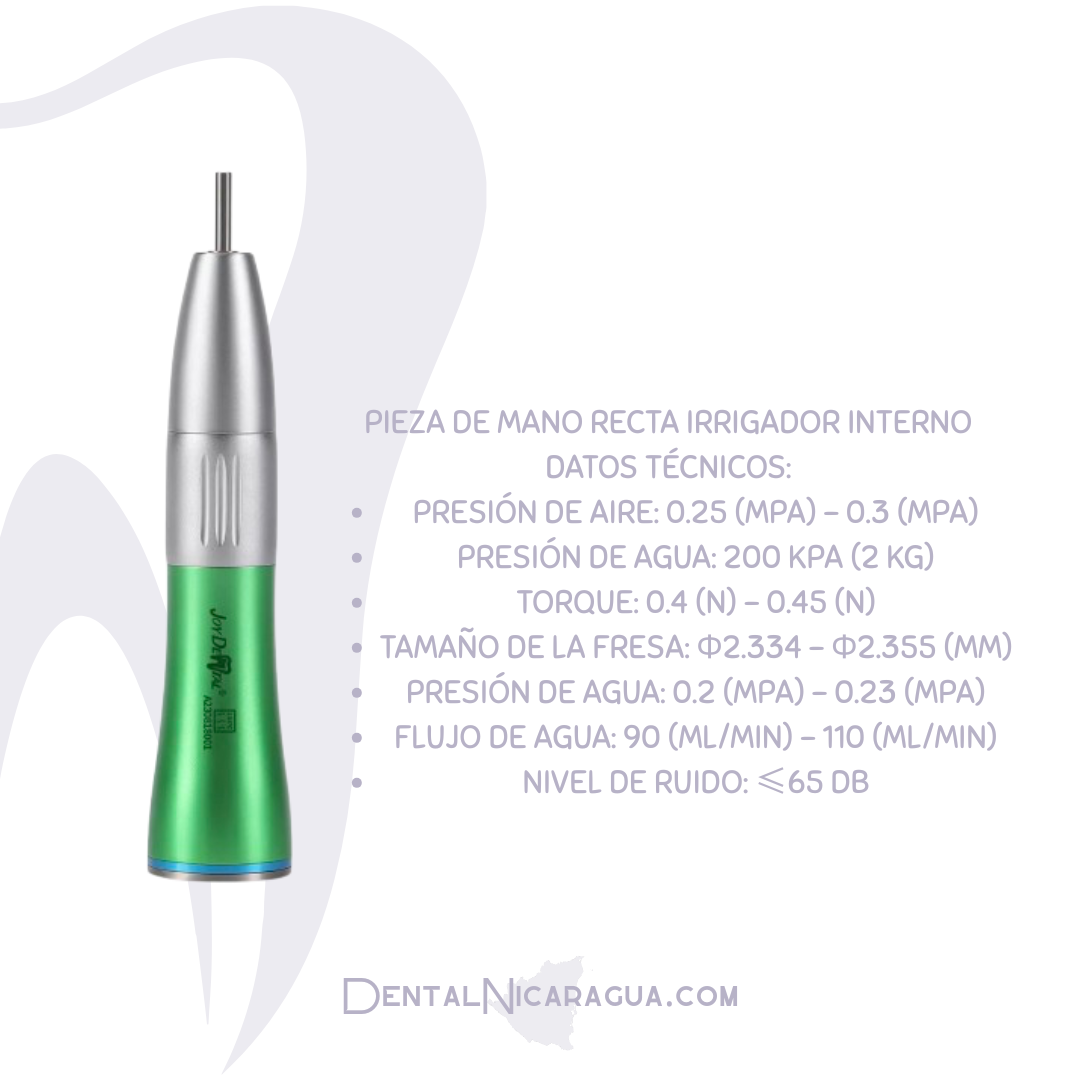 Pieza de Mano Recta Irrigación Interna