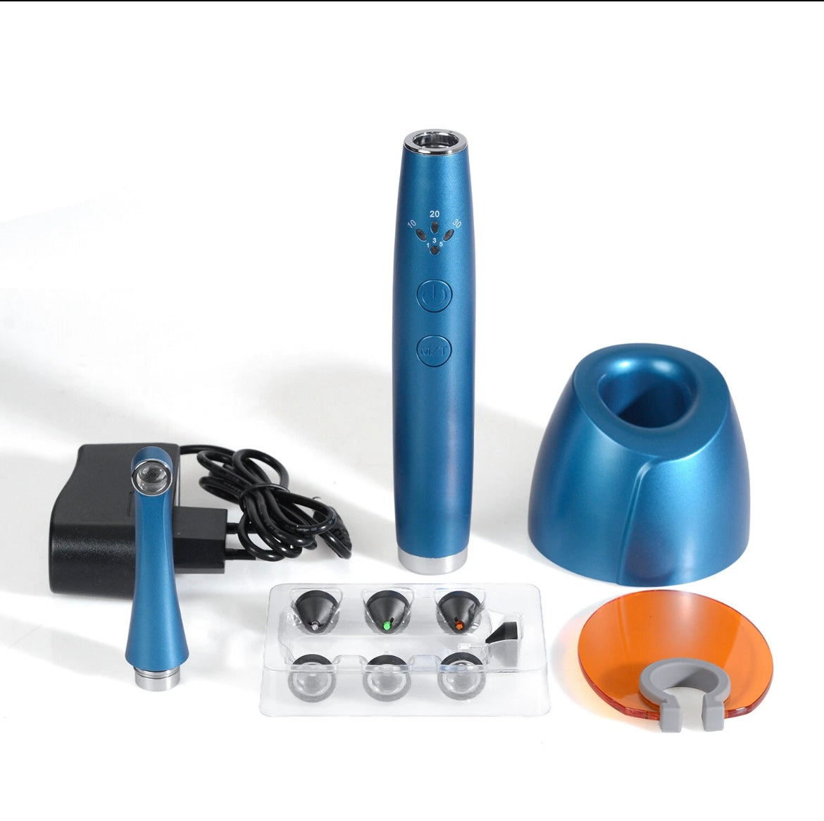 . Lámpara de fotocurado Wireless LED Curing Light 1 Segundo with 7 Modo Lens 2500mW/cm2