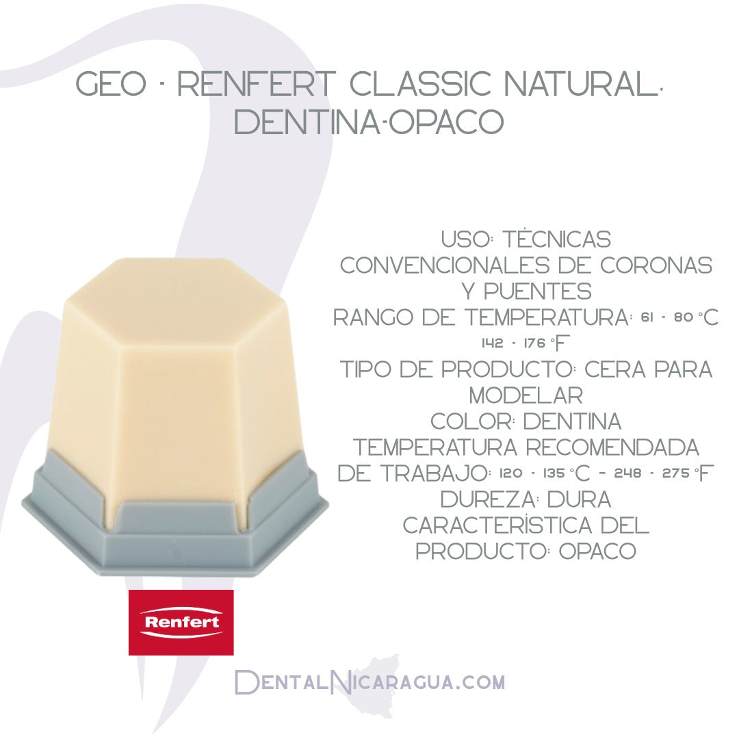 Cera Geo Renfert Natural Dentina Opaco