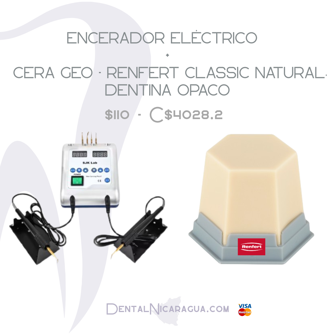 Encerador eléctrico + cera de tallado.