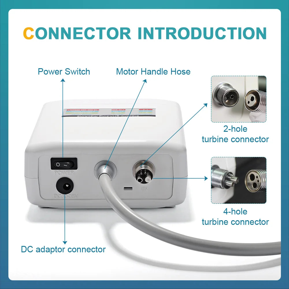 Conjunto de Micromotor eléctrico Dental portátil LED AI-EM-CM para silla, pieza de mano de contraángulo de baja velocidad de 2/4 orificios Z95L/Z65L/Z45L/Z25L/Z15L